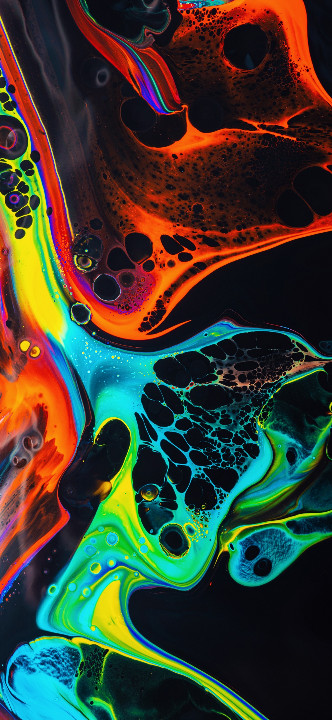 Обои арт, абстрактное искусство, дизайн, живопись, цифровое искусство в разрешении 1125x2436