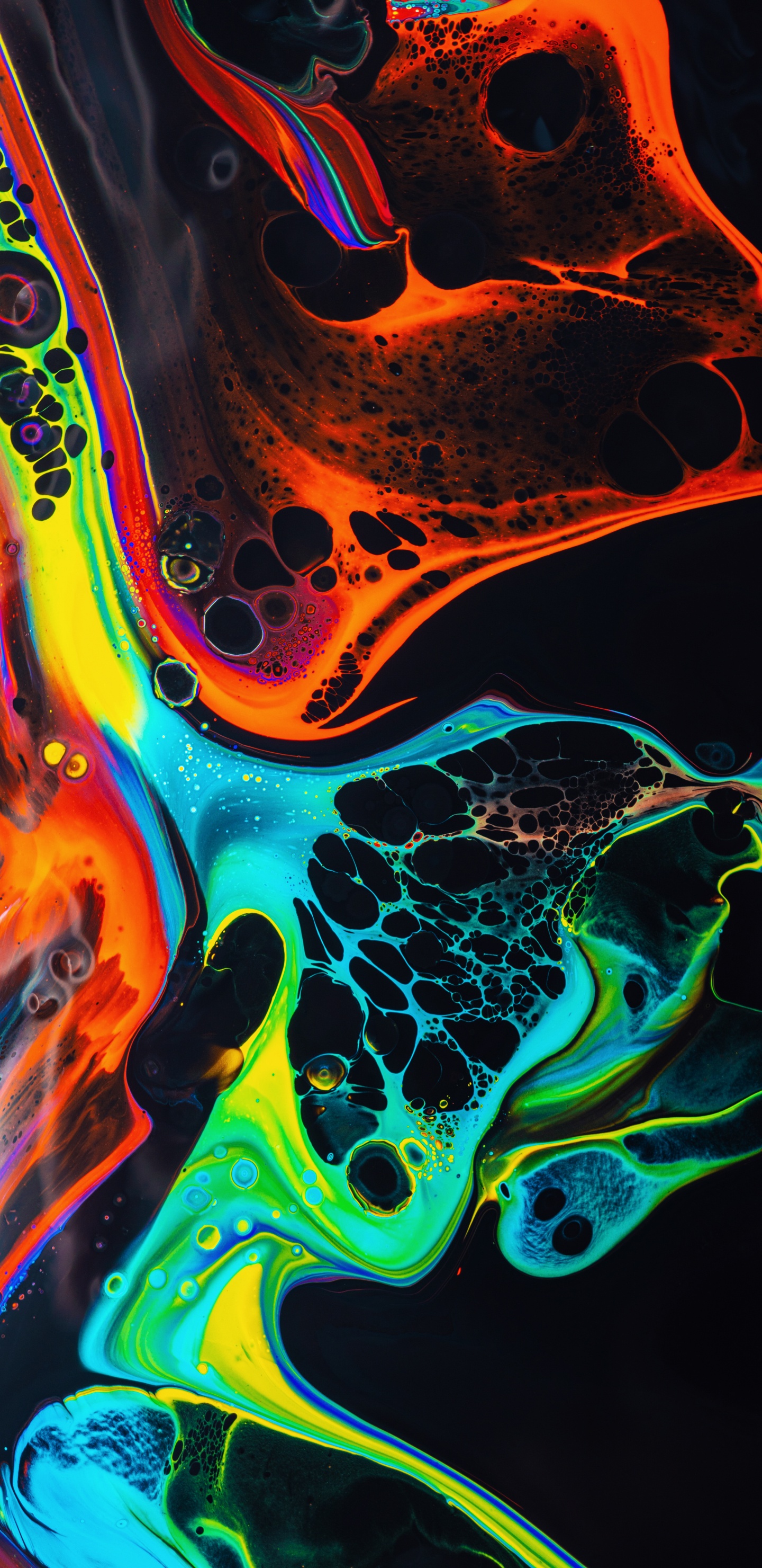 Обои арт, абстрактное искусство, дизайн, живопись, цифровое искусство в разрешении 1440x2960