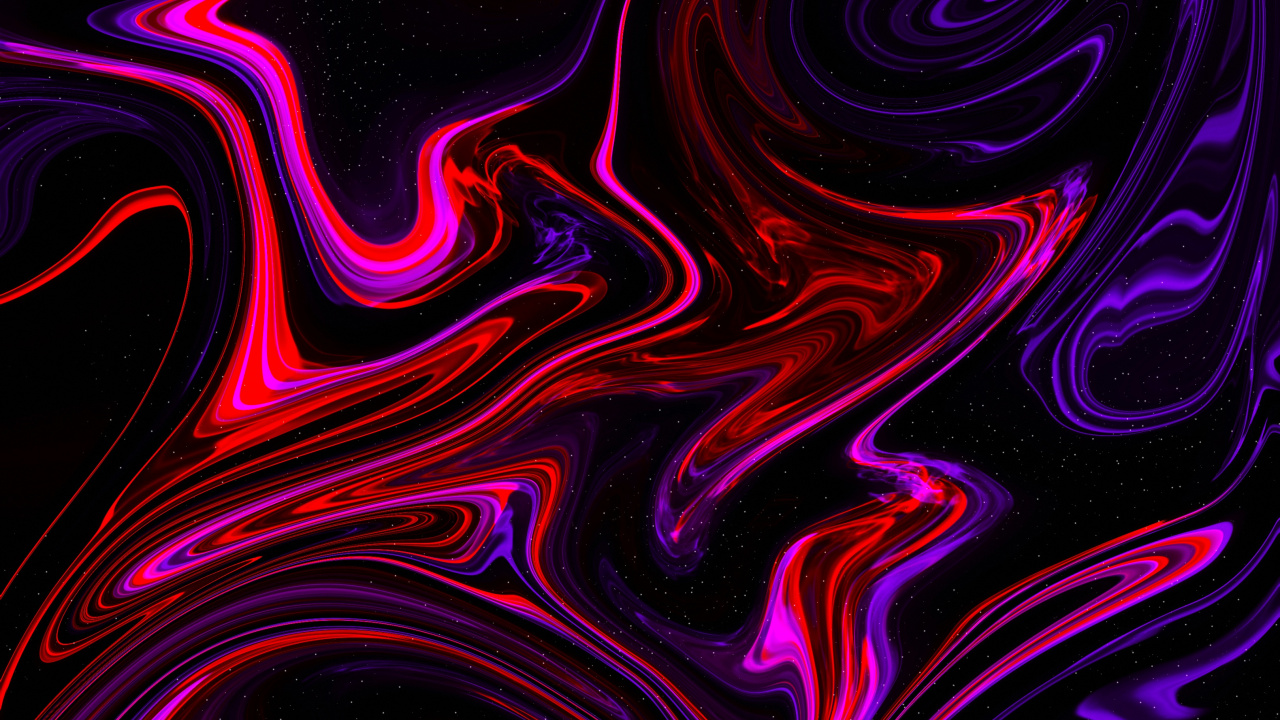 Обои фрактальное искусство, донома, ресторан, ночь, черный в разрешении 1280x720