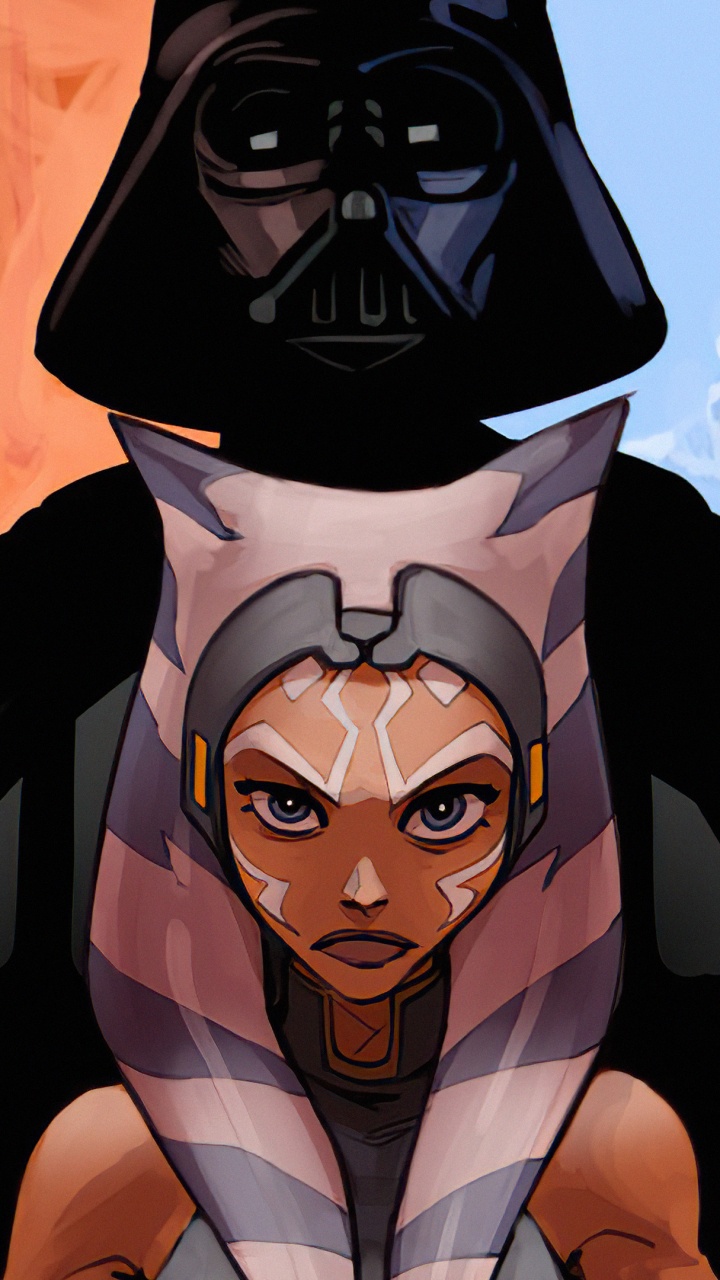 Обои дарт мол дарт вейдер, Дэвид Проуз, Дарт Вейдер, Дарт Маул, Звездные Войны Войны Клонов в разрешении 720x1280