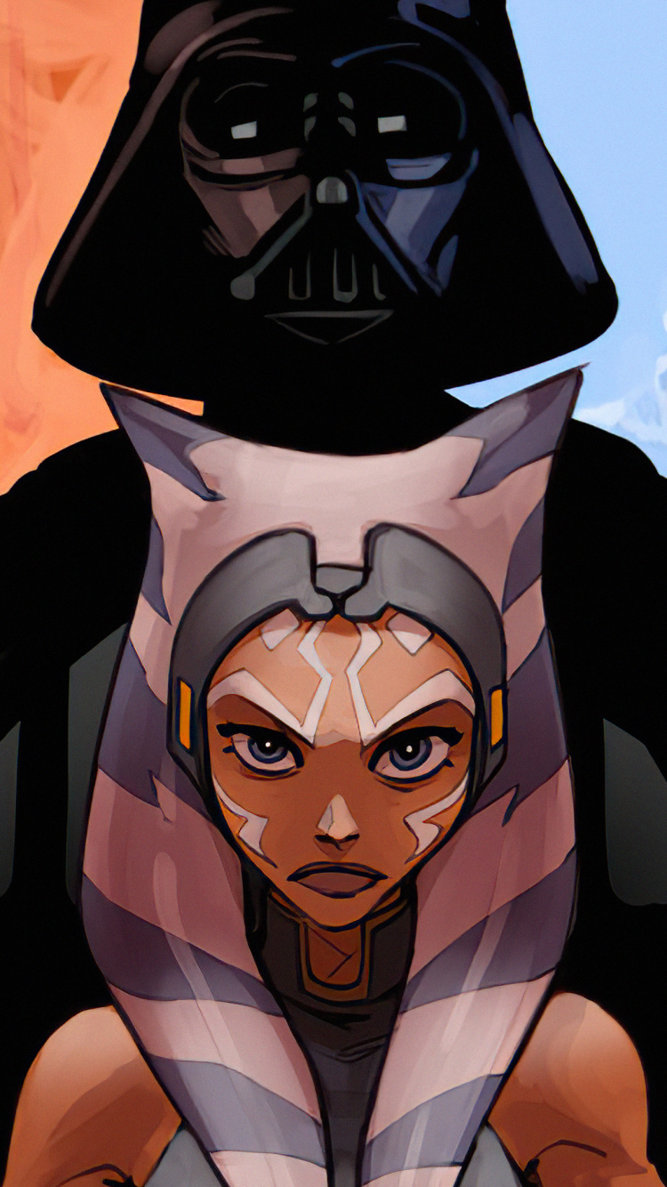 Обои дарт мол дарт вейдер, Дэвид Проуз, Дарт Вейдер, Дарт Маул, Звездные Войны Войны Клонов в разрешении 750x1334