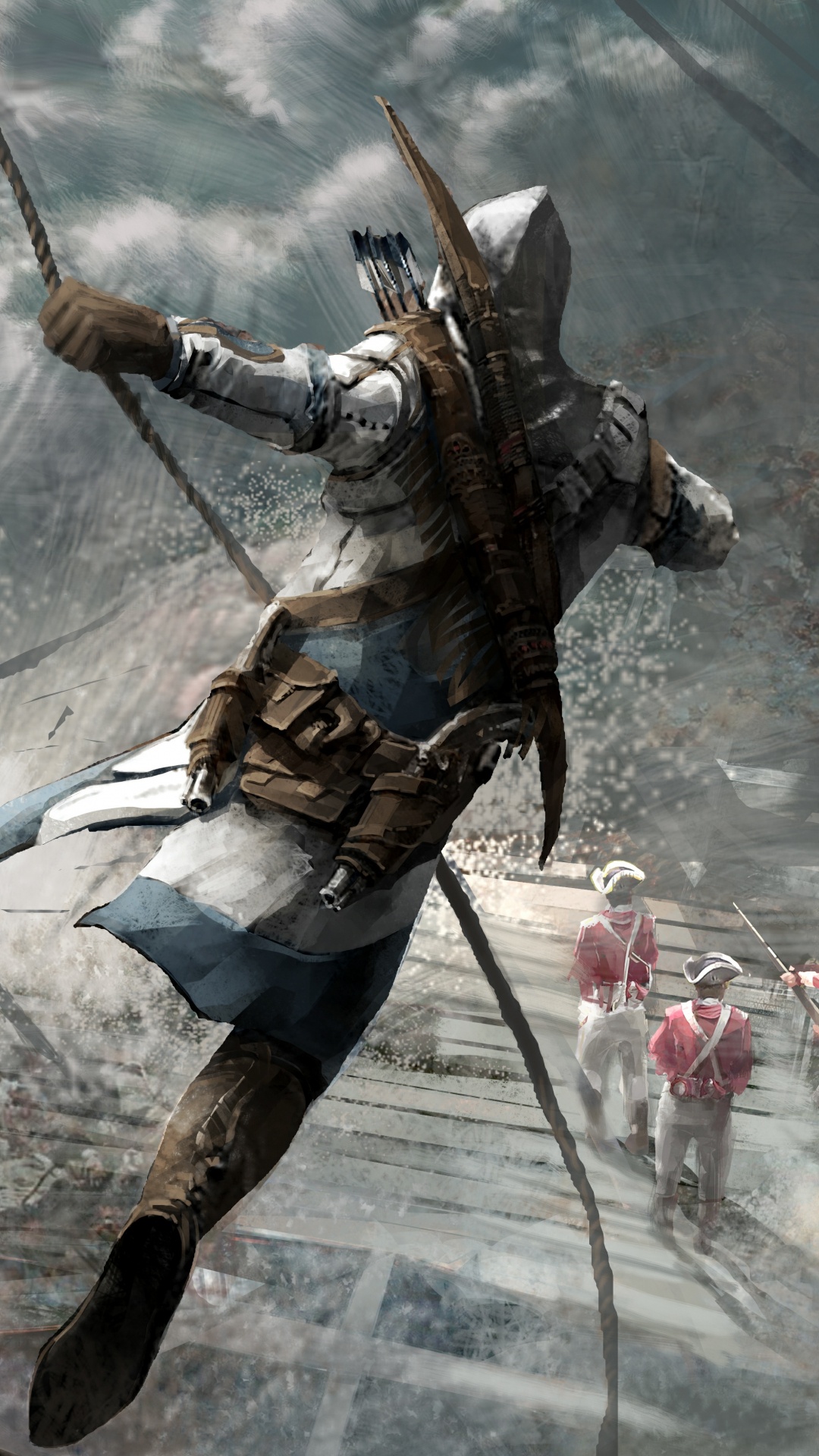 Обои Assassins Creed III, assassins creed, Эцио Аудиторе, Коннор кенуэй, ubisoft в разрешении 1080x1920