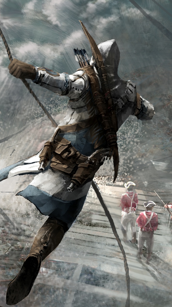Обои Assassins Creed III, assassins creed, Эцио Аудиторе, Коннор кенуэй, ubisoft в разрешении 720x1280