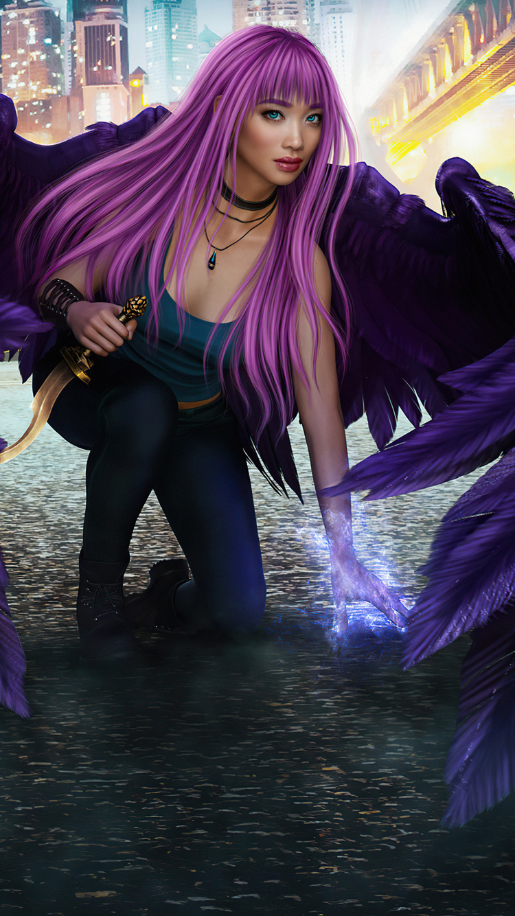 Обои графика, цифровое искусство, арт, дизайн, верхняя одежда в разрешении 750x1334