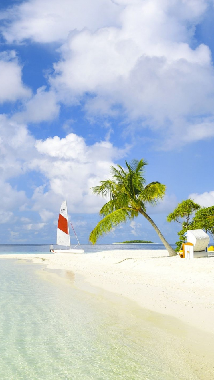 Обои Робинсон клуб ГмбХ, Робинзон клуб Мальдивы, прибежище, комната, тропическая зона в разрешении 750x1334