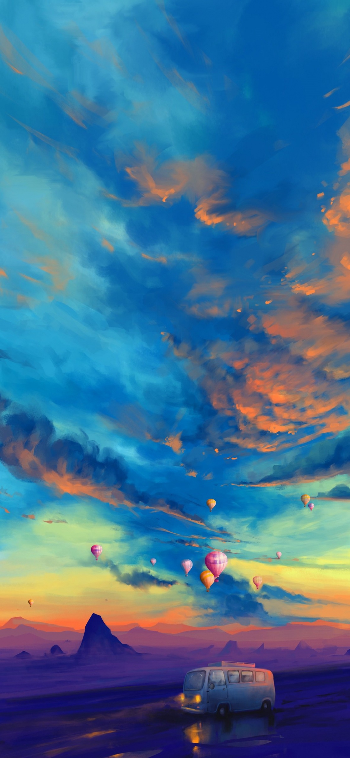 Обои облако, атмосфера, дневное время, экорегион, вода в разрешении 1125x2436