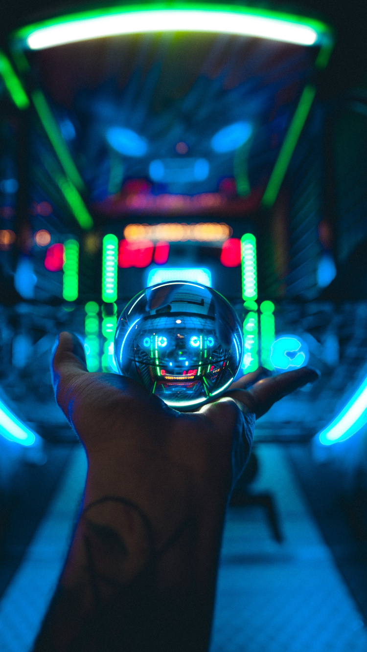 Обои синий, свет, зеленый, электроника, освещение в разрешении 750x1334