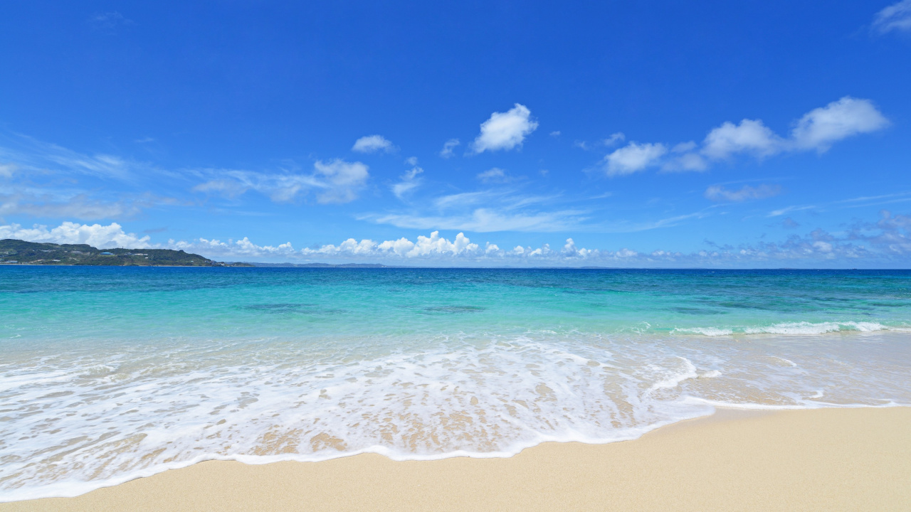 Обои пляж, берег, побережье, море, водоем в разрешении 1280x720