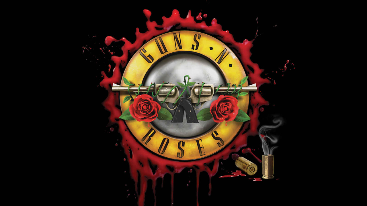 Обои Not in This Lifetime Tour, Guns N Roses, концерт, графический дизайн, иллюстрация в разрешении 1280x720