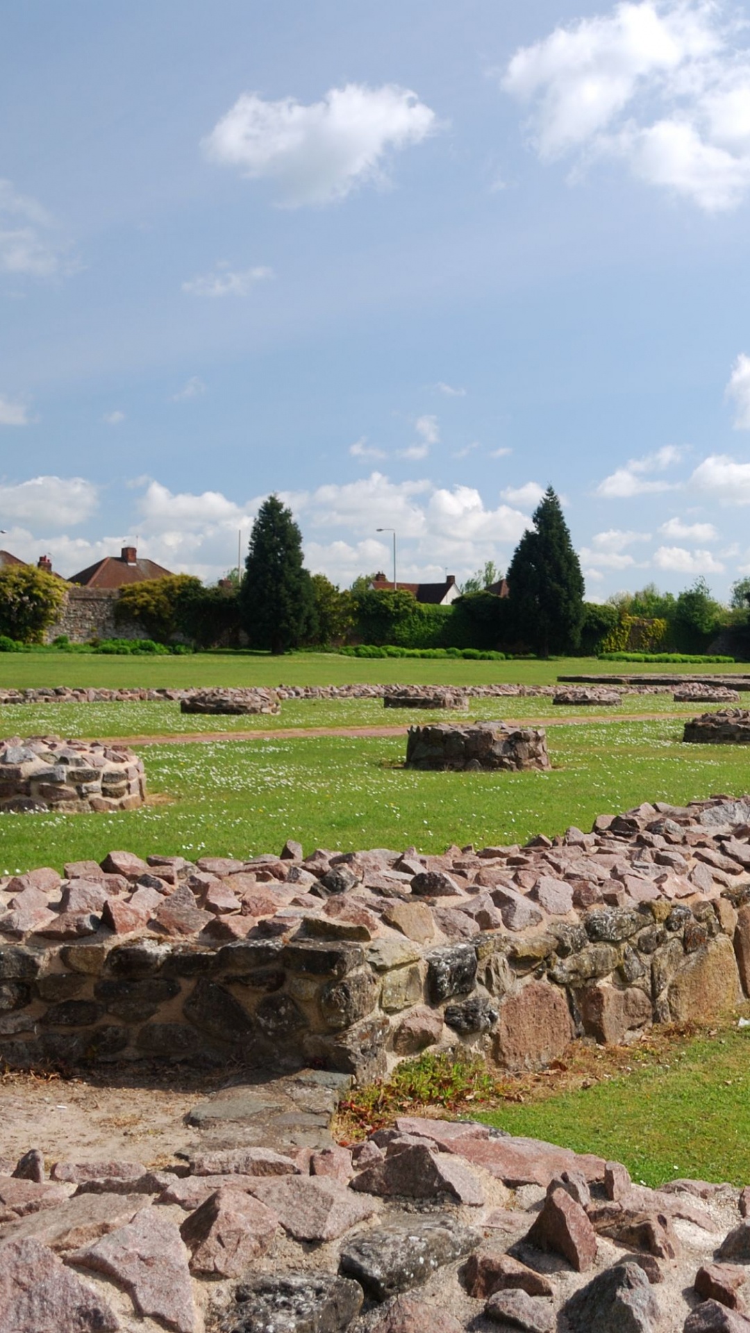 Обои Аббатстве Лестер, стена, каменная стена, развалины, историческое место в разрешении 1080x1920