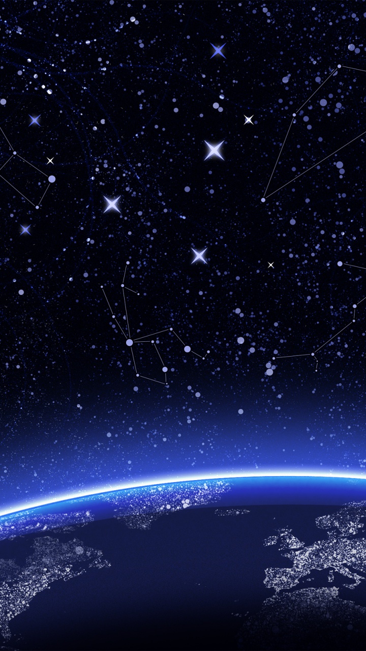 Обои Созвездие, звезда, атмосфера, космическое пространство, астрономический объект в разрешении 720x1280