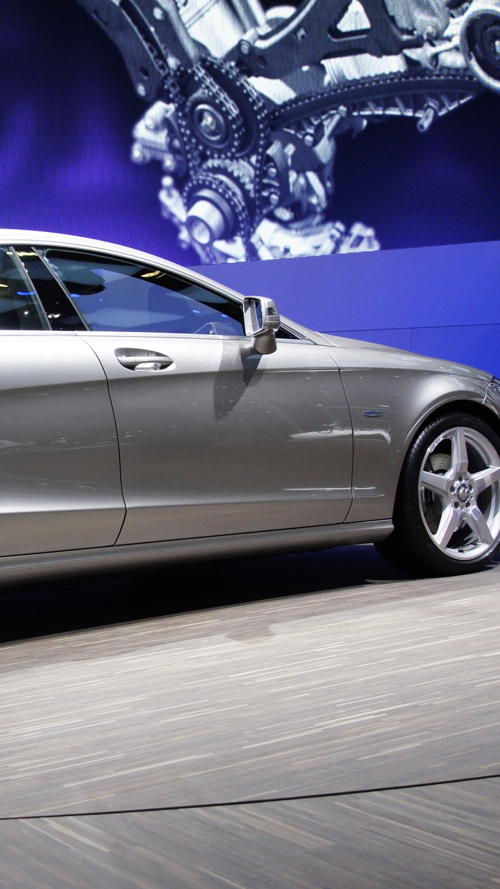Обои Мерседес-Benz 2012 CLS-класс, авто, автомобиль среднего размера, седан, mercedes benz в разрешении 720x1280