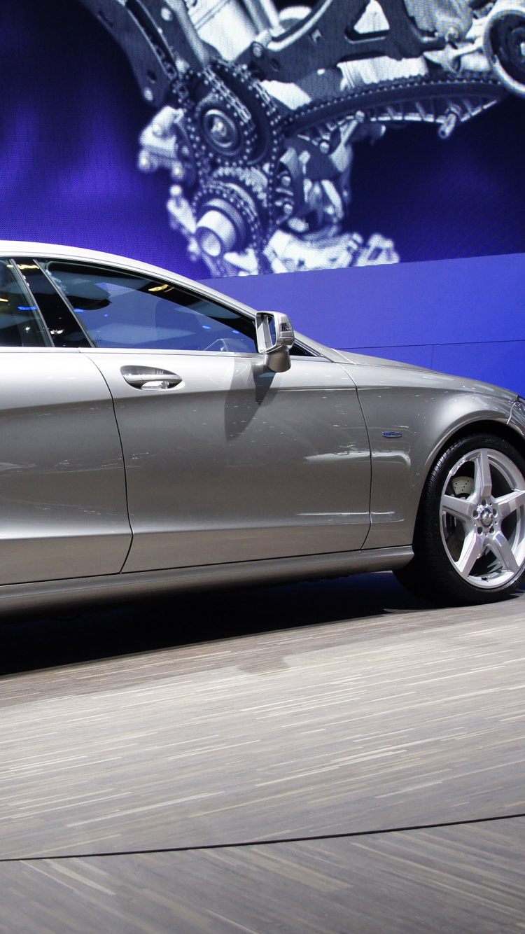 Обои Мерседес-Benz 2012 CLS-класс, авто, автомобиль среднего размера, седан, mercedes benz в разрешении 750x1334