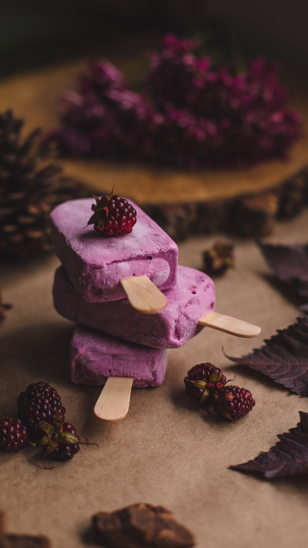 Обои пурпур, пища, сладость, Фиолетовый, птифур в разрешении 1080x1920