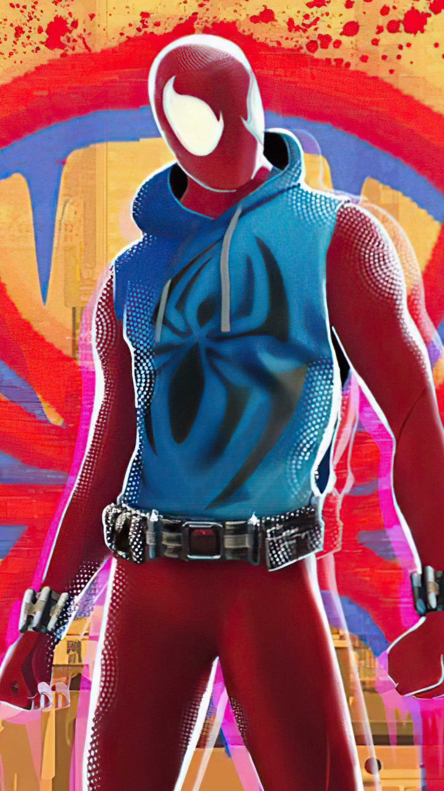 Обои верхолаз, человек-паук, Алый Паук, Бен Рейли, комиксы Марвел в разрешении 1440x2560