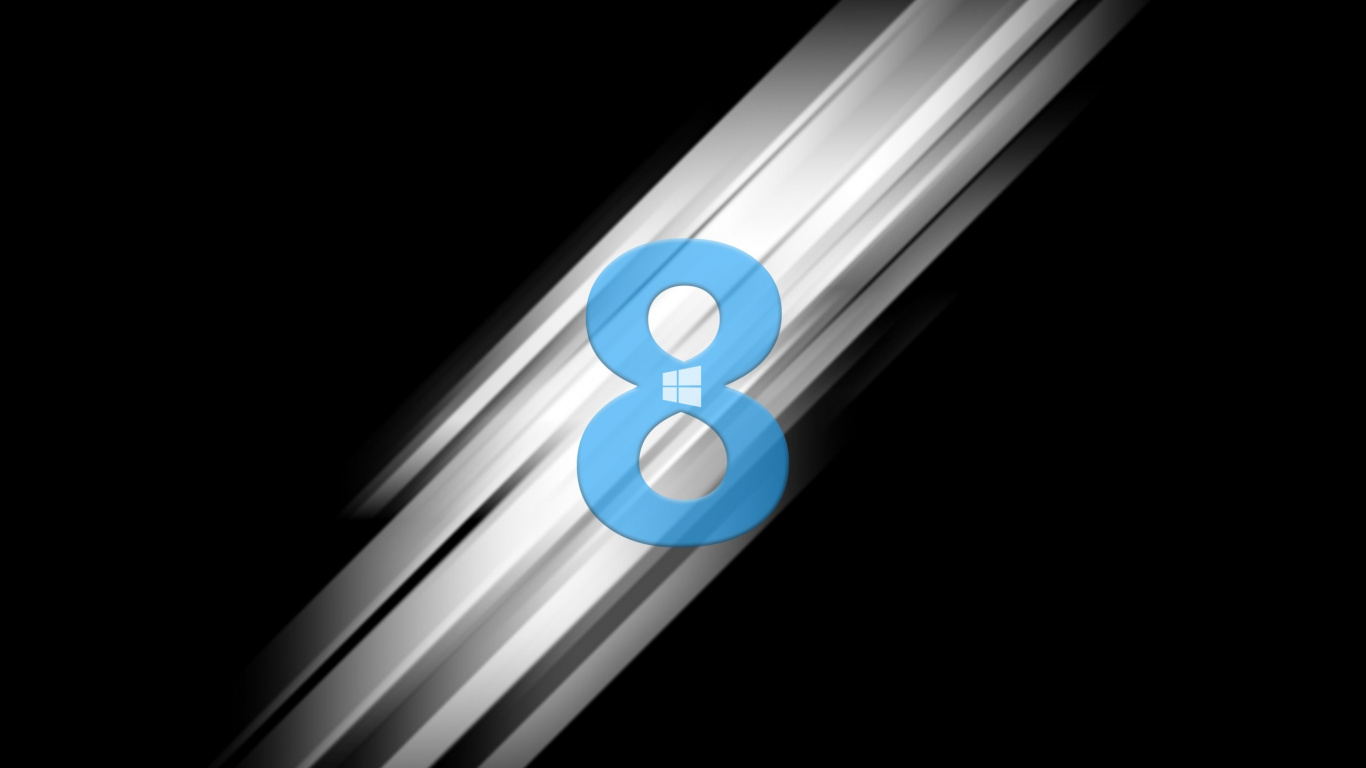 Обои Windows 8, microsoft windows, линия, графика, лого в разрешении 1366x768