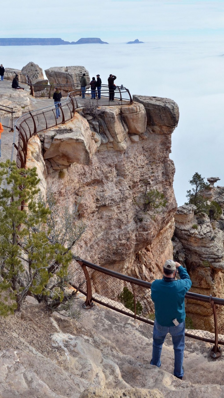 Обои Мазер-Пойнт, Отель El Товар, национальный парк, Саут-Рим, Саут-Рим Трейл в разрешении 720x1280