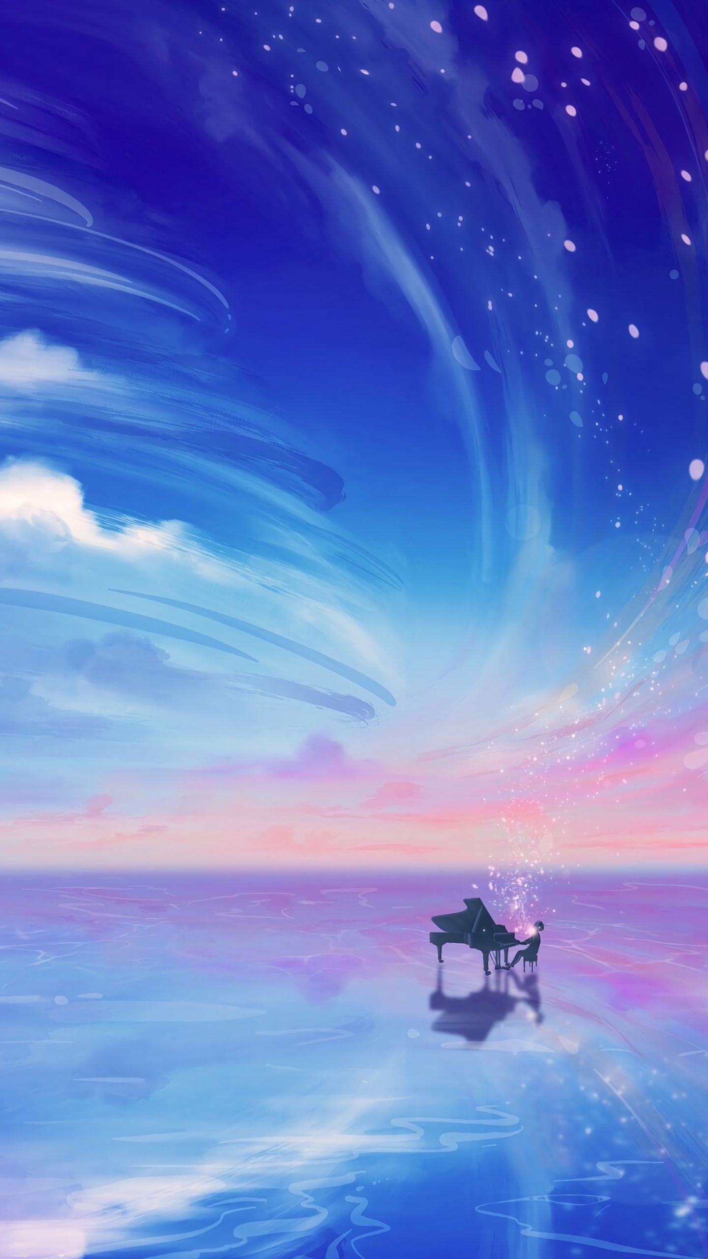 Обои атмосфера, облако, иллюстрация, космос, спокойный в разрешении 1440x2560