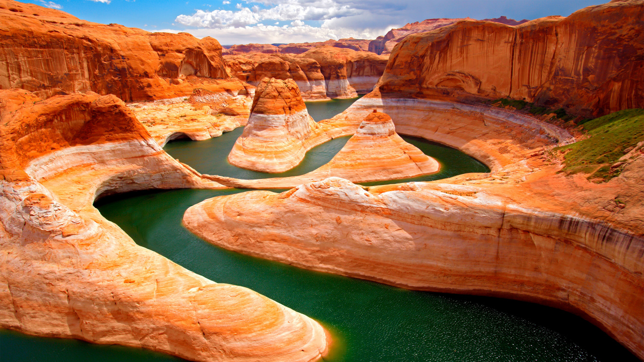 Обои каньон, формирование, бесплодные земли, геология, рок в разрешении 1280x720