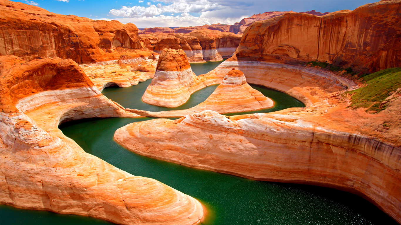 Обои каньон, формирование, бесплодные земли, геология, рок в разрешении 1366x768