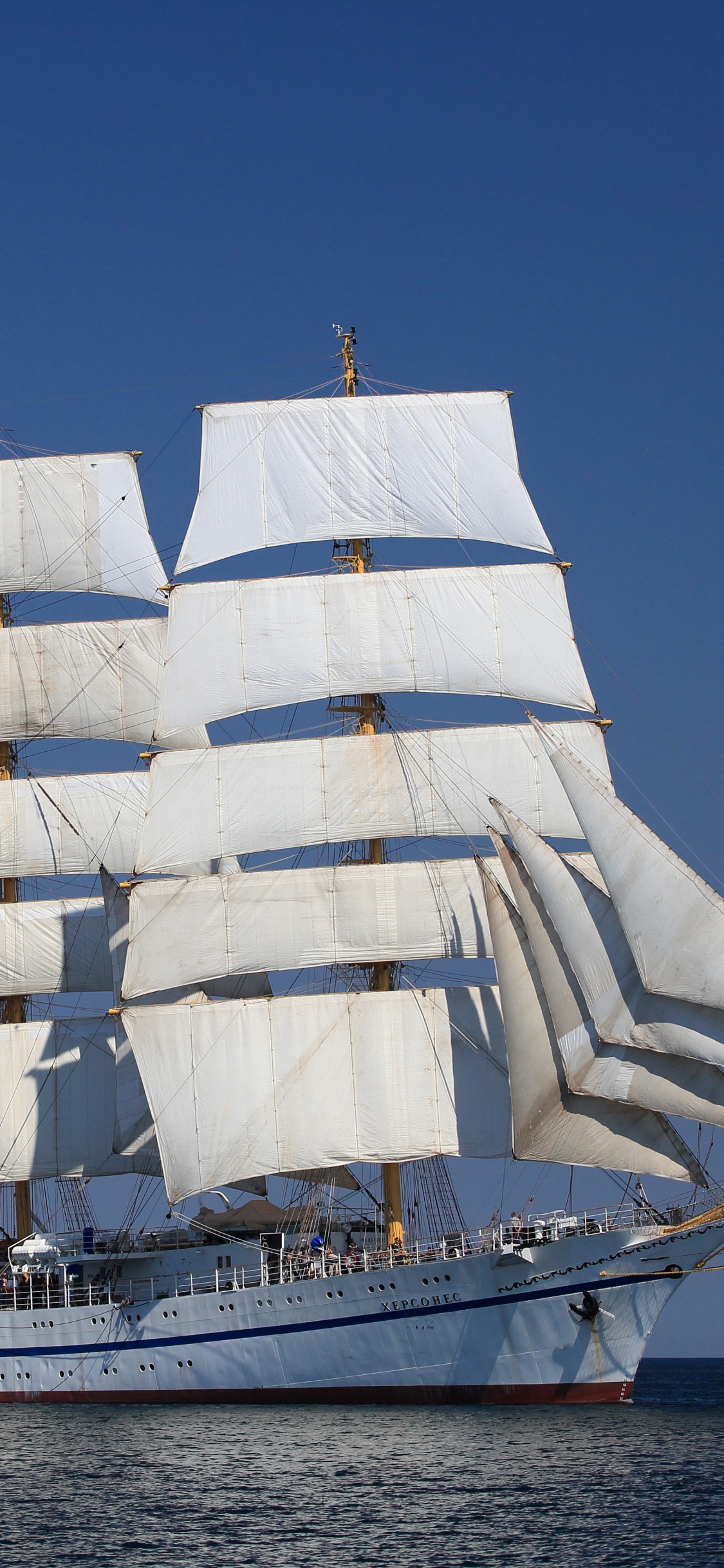 Обои парусник, Бригантина, Барка, баркентины, высокий корабль в разрешении 1125x2436