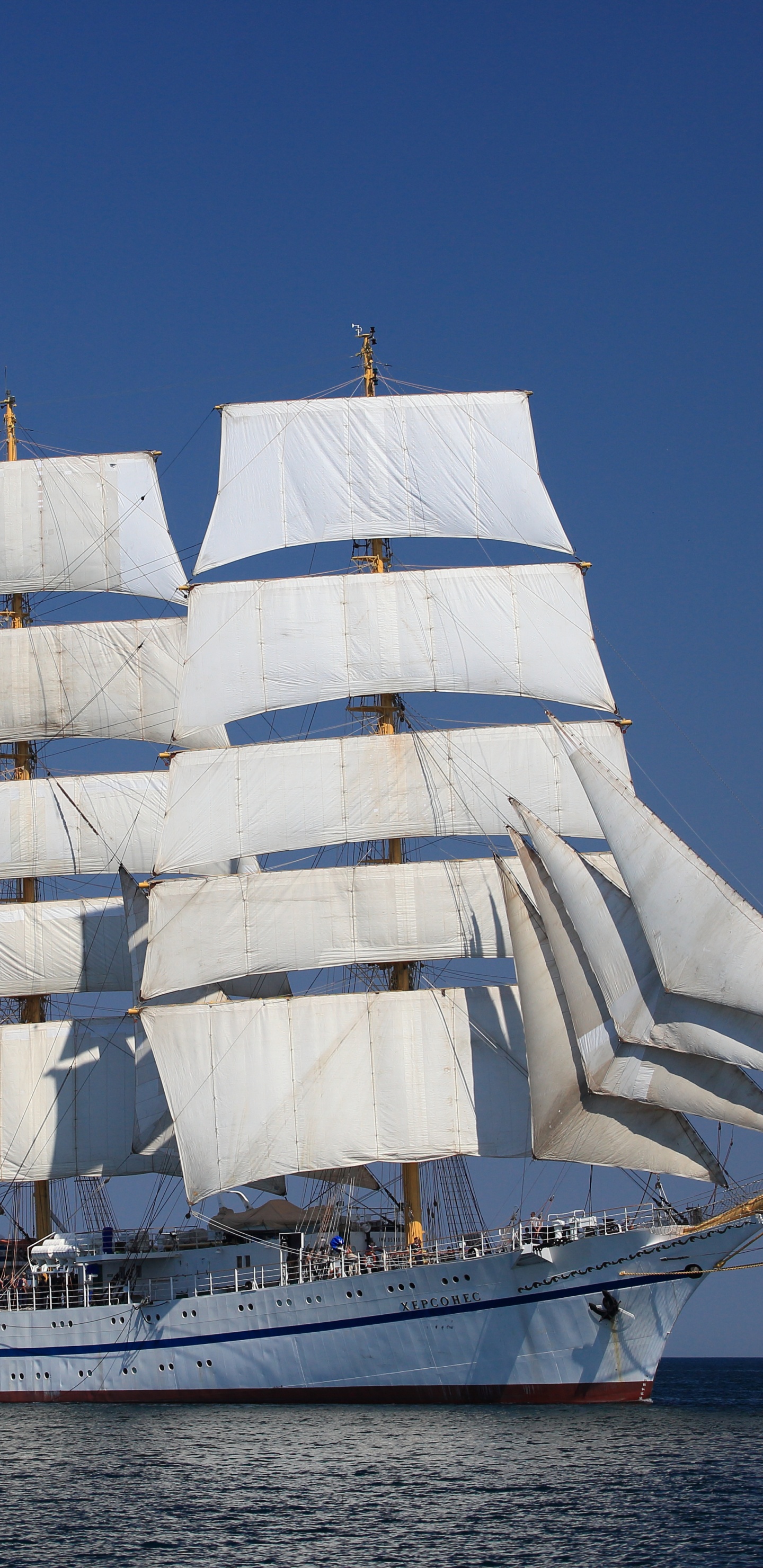 Обои парусник, Бригантина, Барка, баркентины, высокий корабль в разрешении 1440x2960