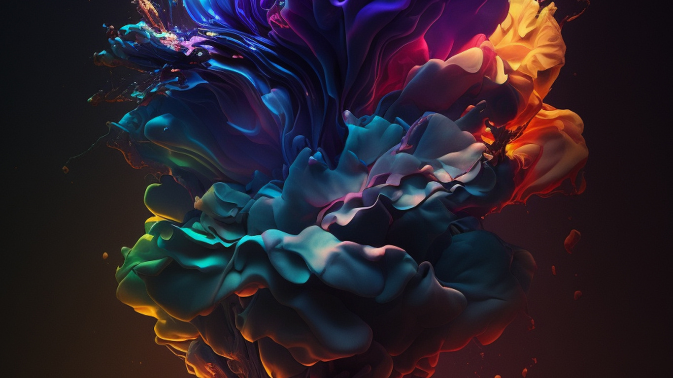 Обои сад роз, сад, Роза, Оранжевый цвет, графический дизайн в разрешении 1366x768