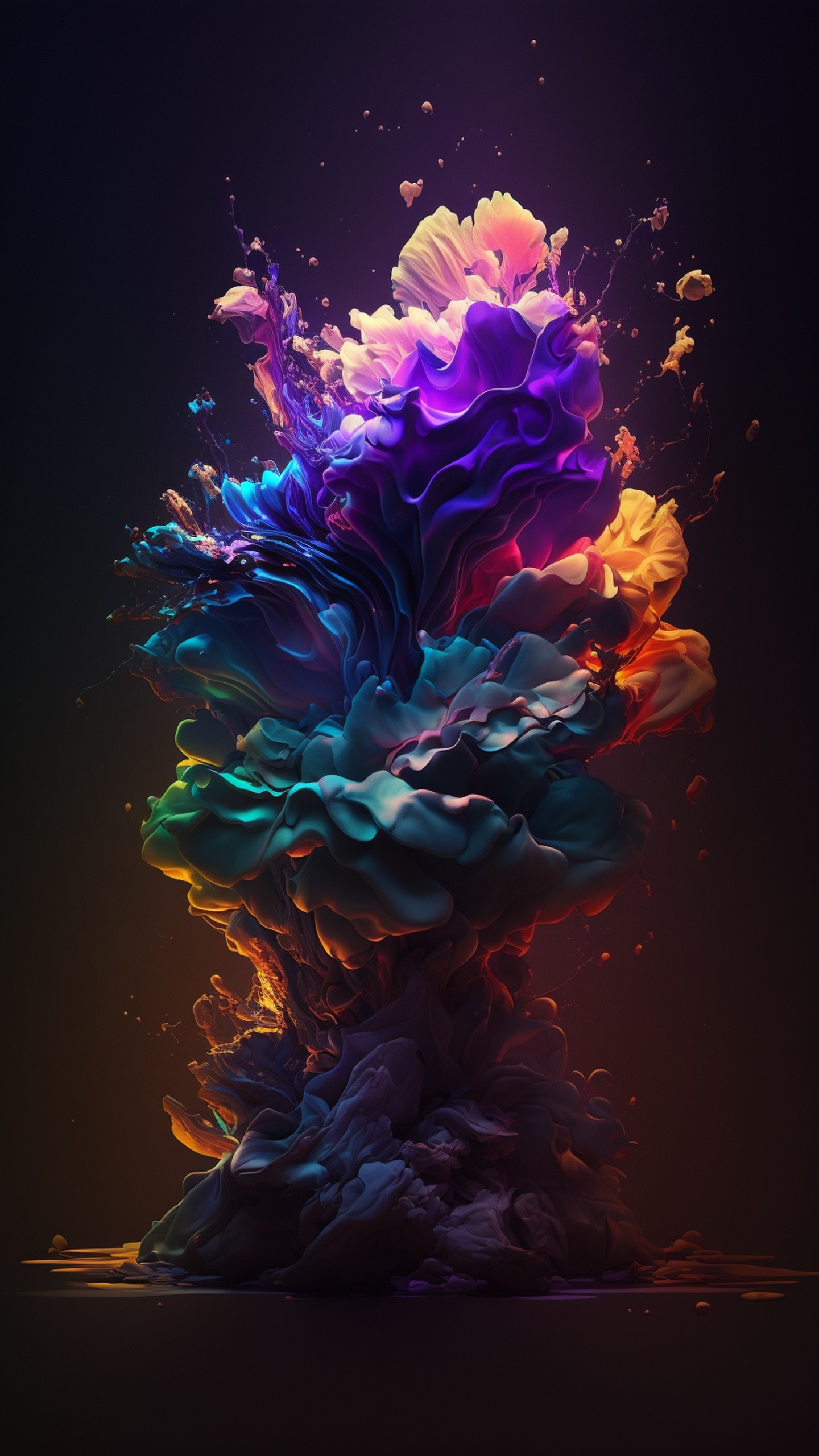 Обои сад роз, сад, Роза, Оранжевый цвет, графический дизайн в разрешении 1440x2560