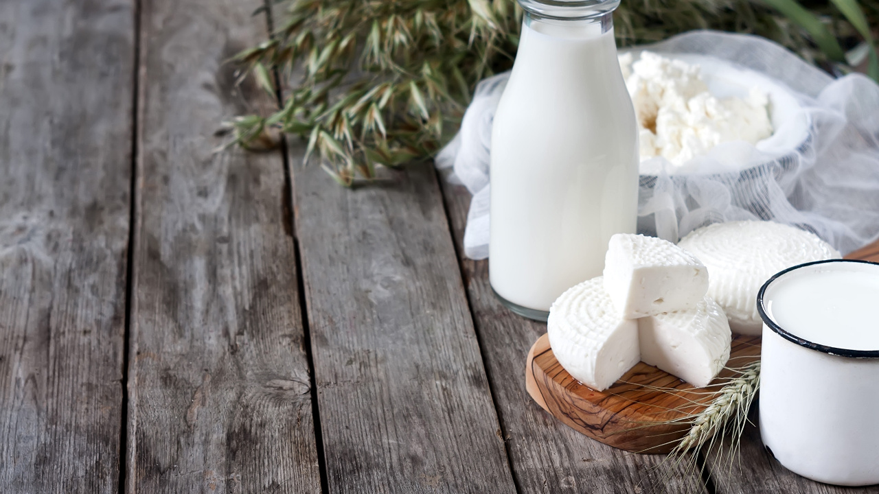 Обои молоко, бутылка, пища, лечение зубов, здоровье в разрешении 1280x720