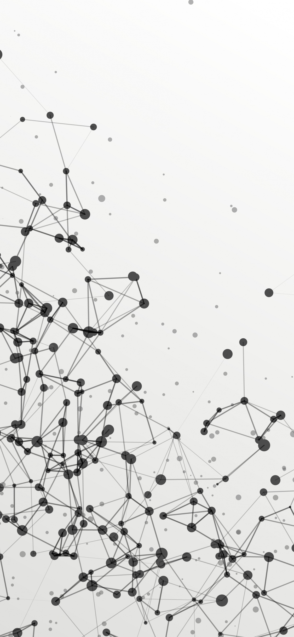 Обои арт, узор, круг, монохромный, склон в разрешении 1125x2436