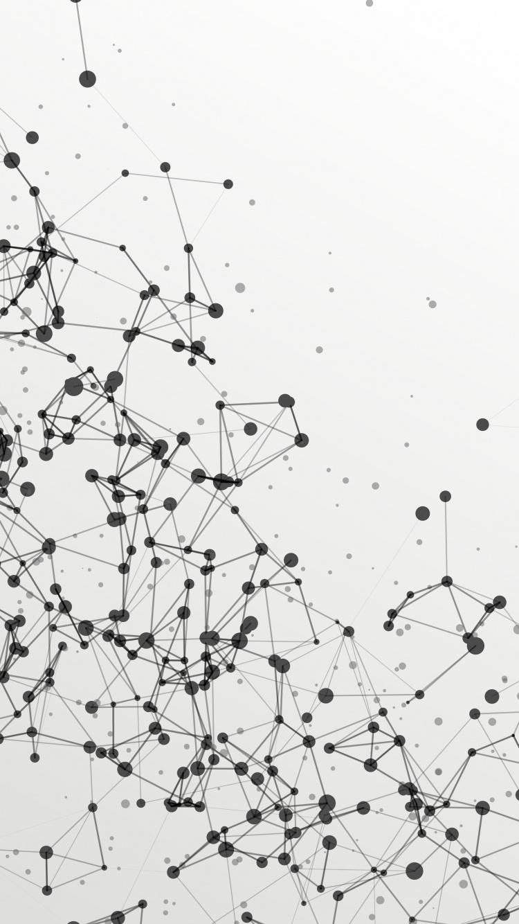 Обои арт, узор, круг, монохромный, склон в разрешении 750x1334