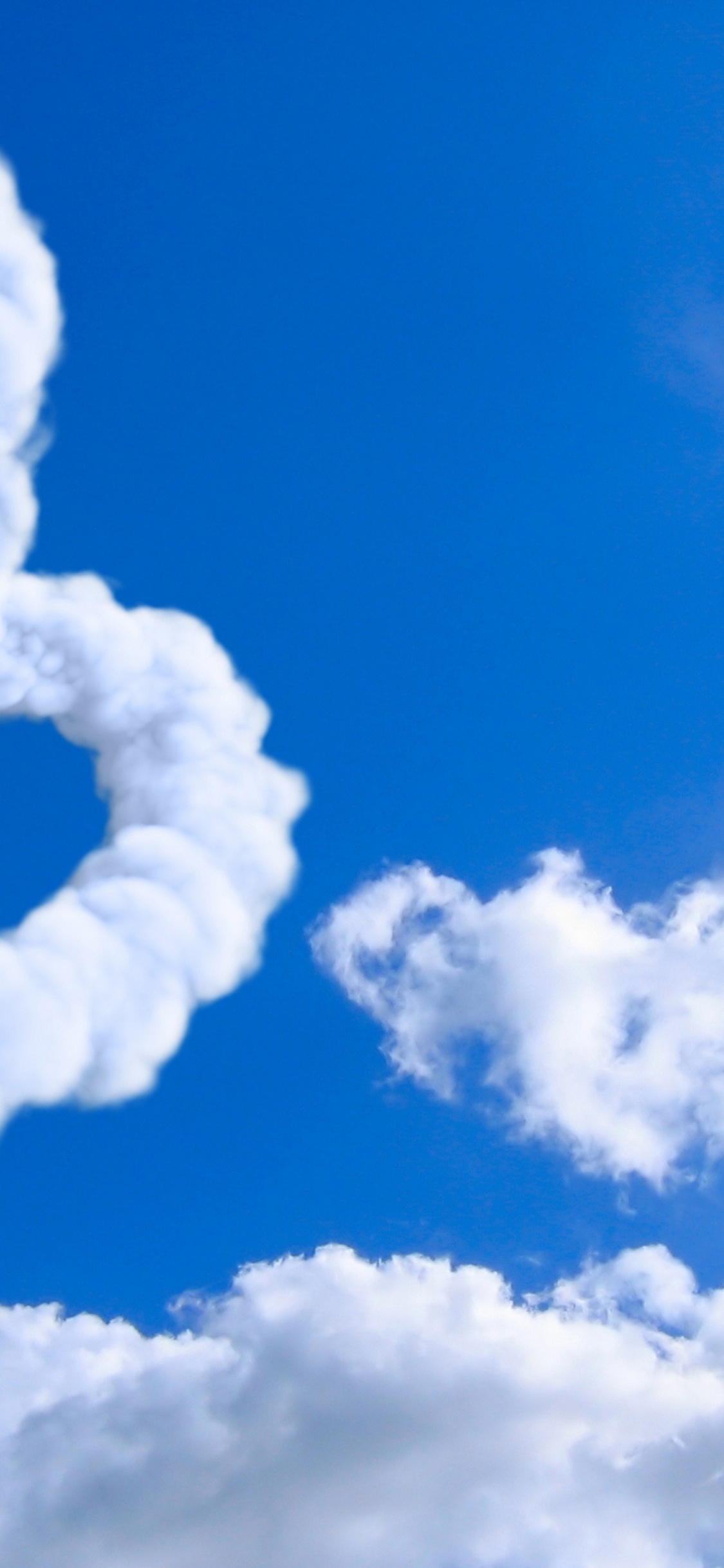 Обои облако, синий, дневное время, кучевое облако, атмосфера в разрешении 1125x2436