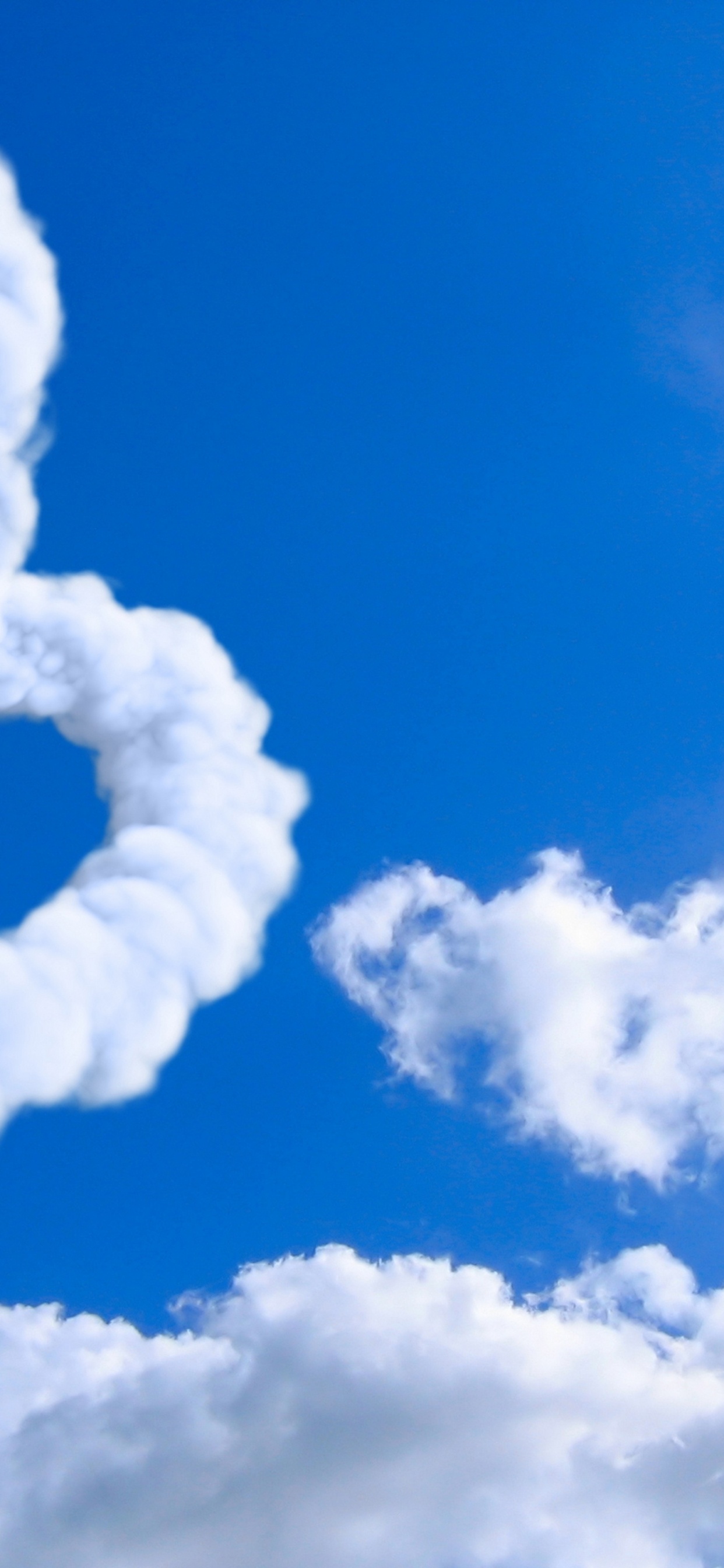 Обои облако, синий, дневное время, кучевое облако, атмосфера в разрешении 1242x2688