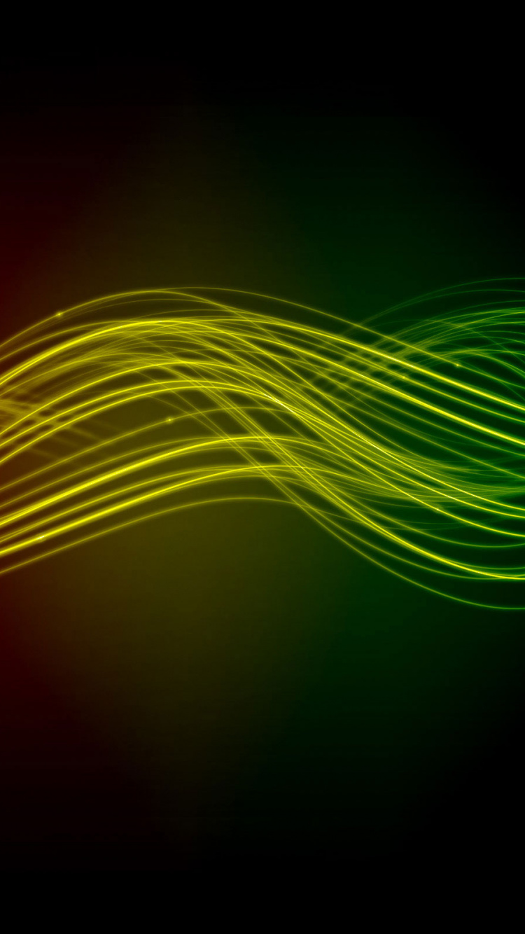 Обои цвет, зеленый, черный, свет, красный цвет в разрешении 750x1334