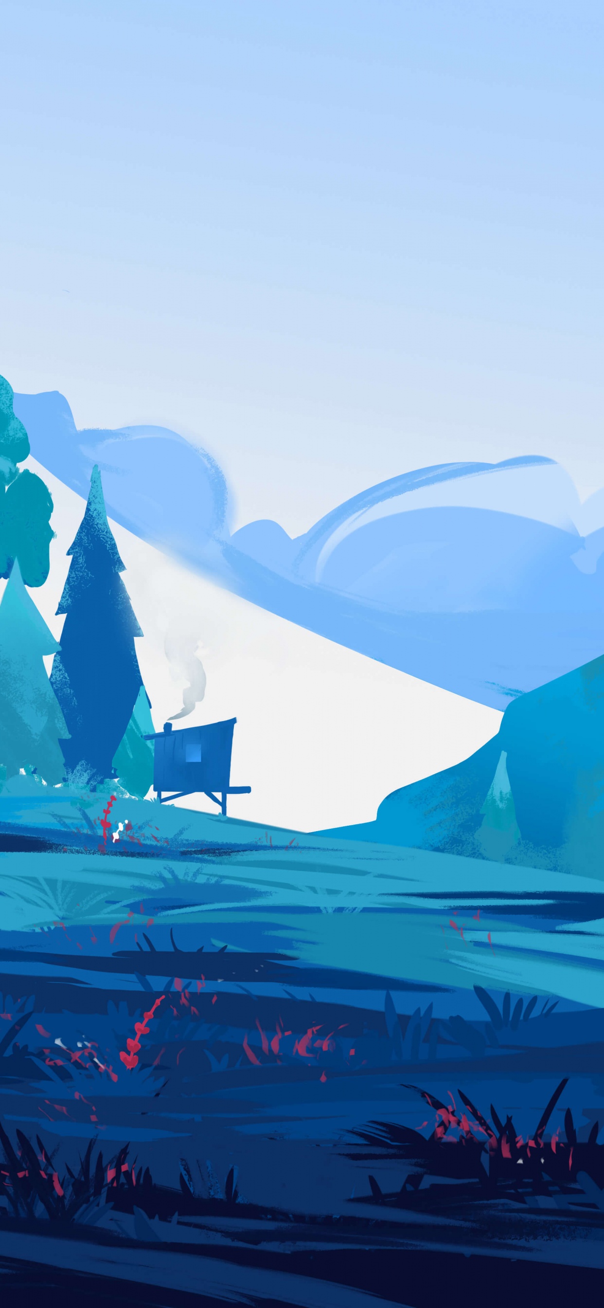 Обои природный ландшафт, склон, ледяная шапка, замораживание, горный рельеф в разрешении 1242x2688