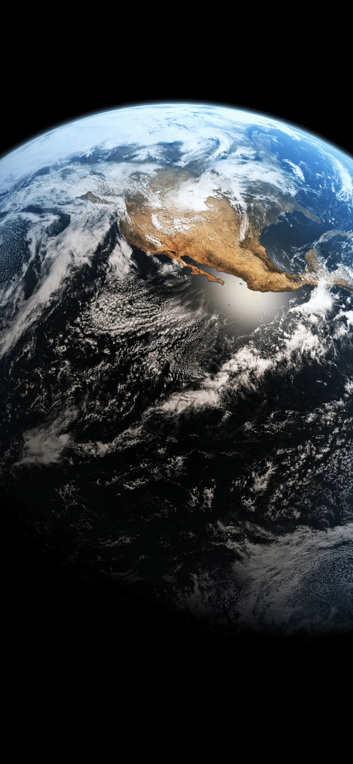 Обои земля, планета, атмосфера, астрономический объект, космическое пространство в разрешении 1125x2436