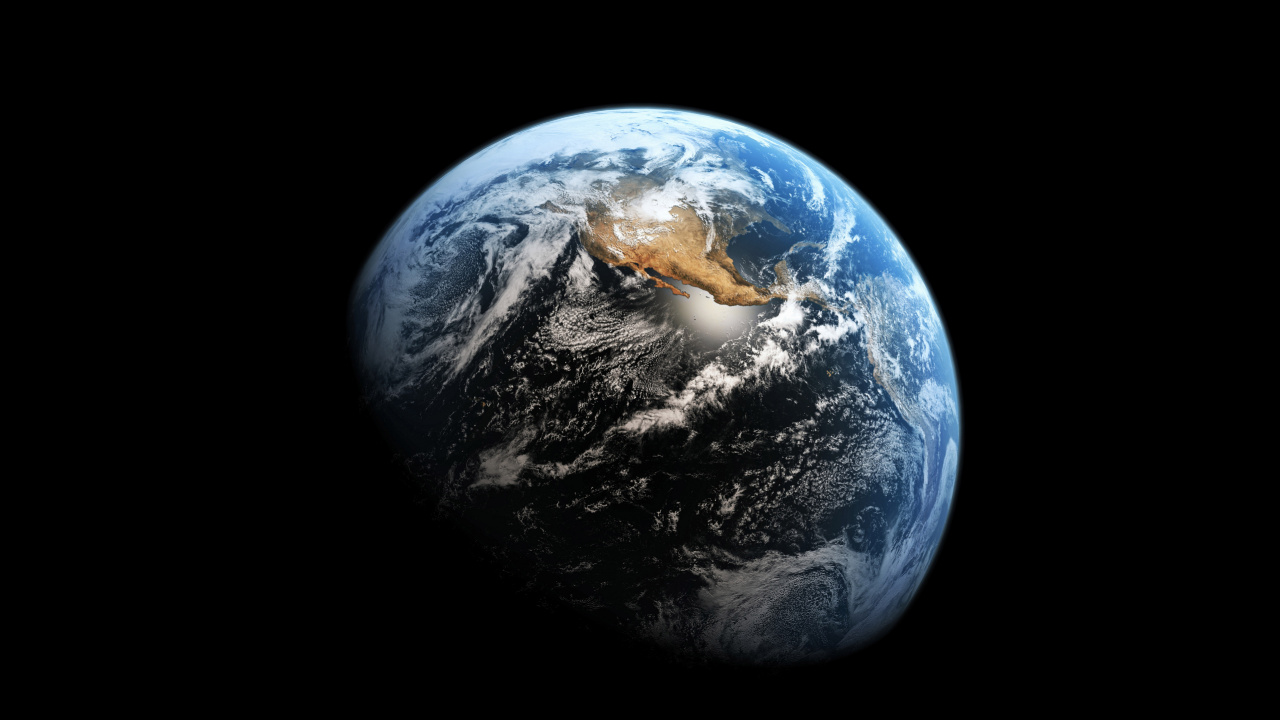 Обои земля, планета, атмосфера, астрономический объект, космическое пространство в разрешении 1280x720