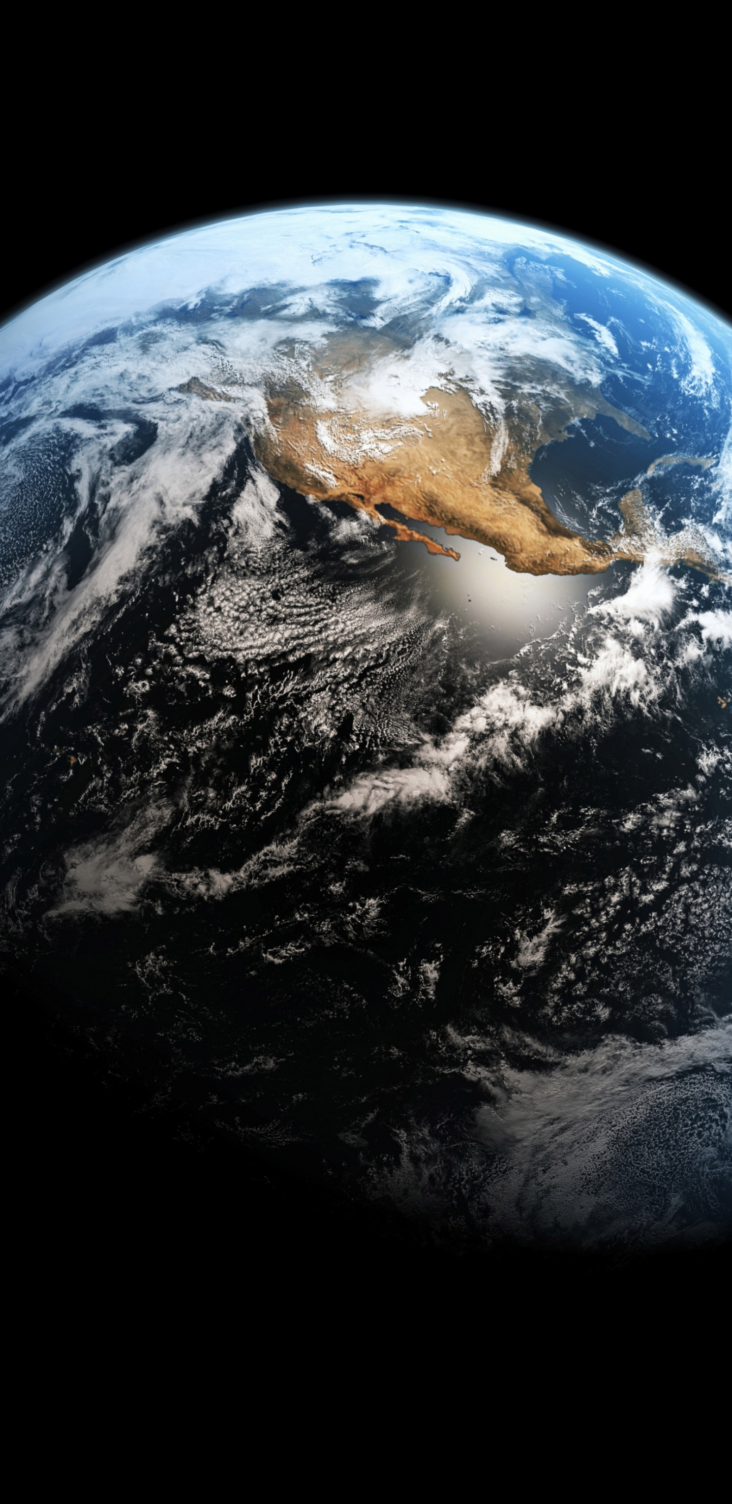 Обои земля, планета, атмосфера, астрономический объект, космическое пространство в разрешении 1440x2960