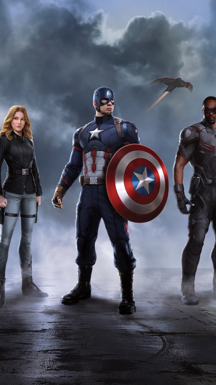 Обои Клинт Бартон, Капитан Америка, Железный человек, супергерой, вымышленный персонаж в разрешении 720x1280