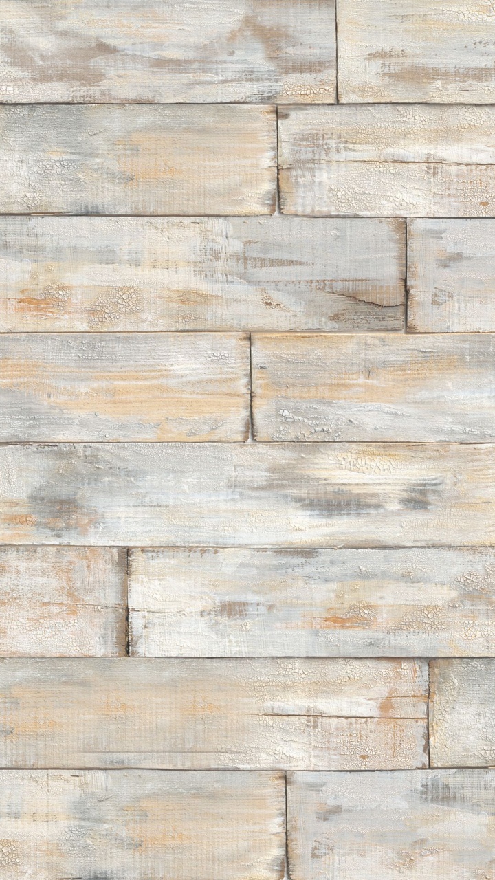 Обои фреска, стена, Шебби шик, древесина, кирпичная кладка в разрешении 720x1280