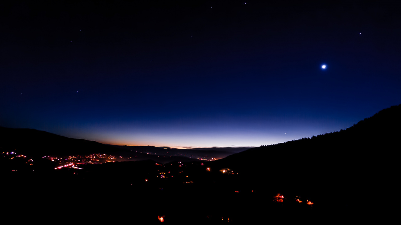 Обои ночь, темнота, природа, синий, атмосфера в разрешении 1280x720