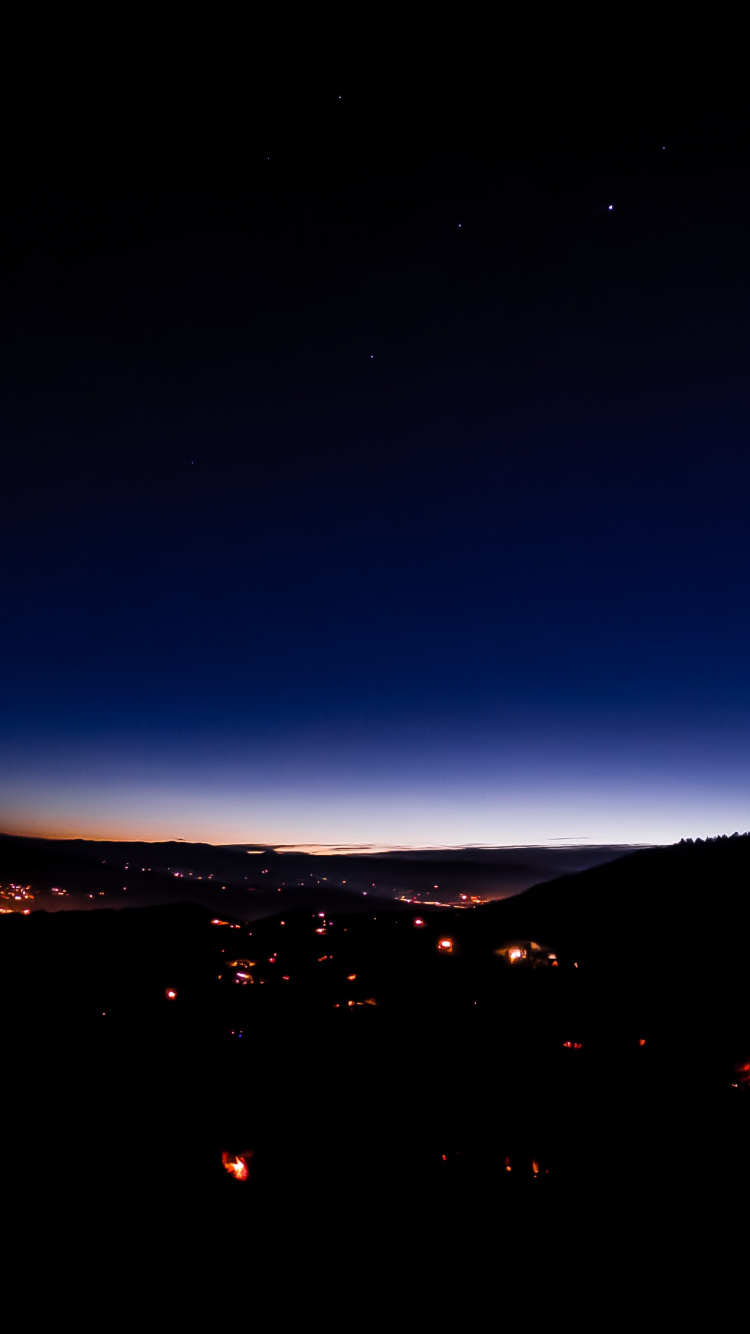 Обои ночь, темнота, природа, синий, атмосфера в разрешении 750x1334
