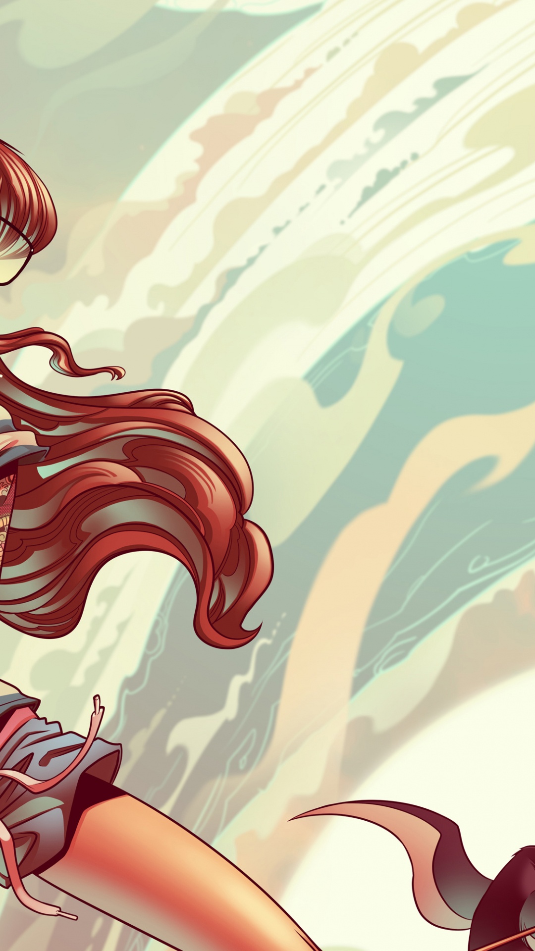 Обои аниме, вымышленный персонаж, артист, рисование, На Behance в разрешении 1080x1920