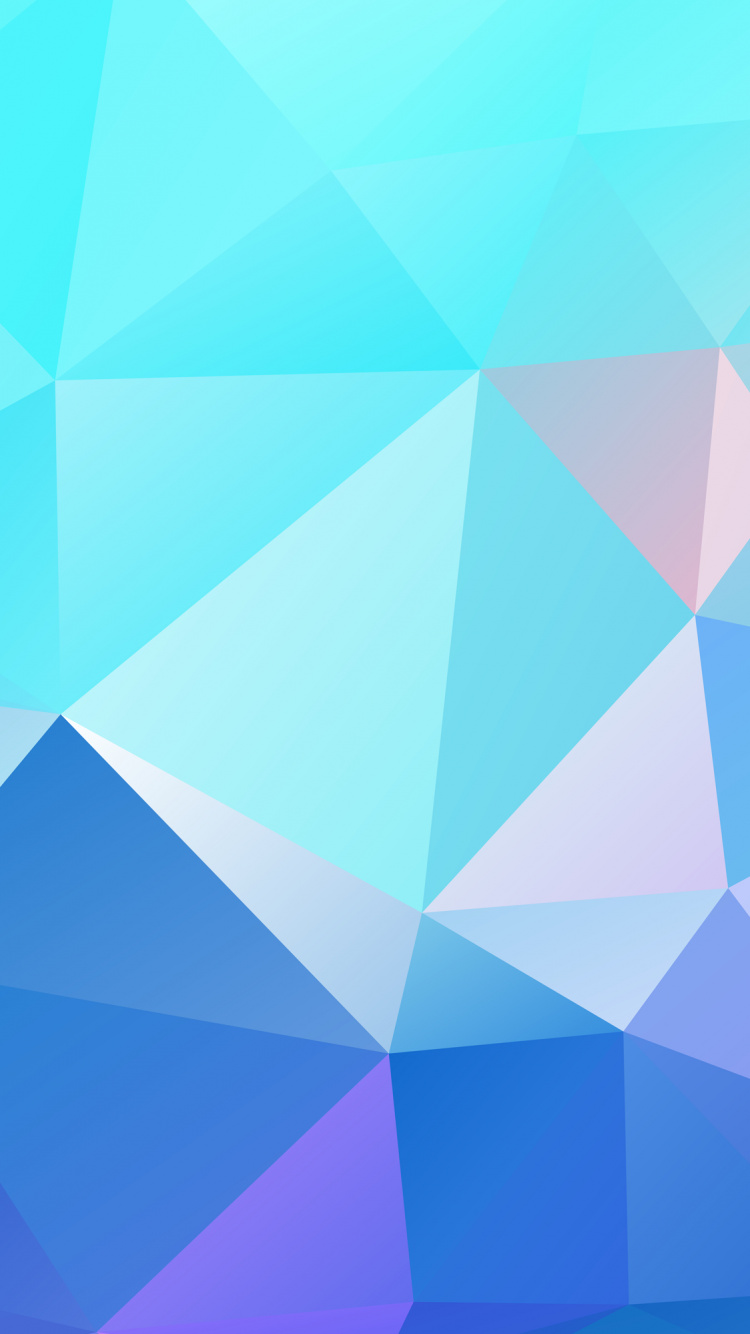 Обои полигон, лазурный, Аква, материальное свойство, пурпурный цвет в разрешении 750x1334