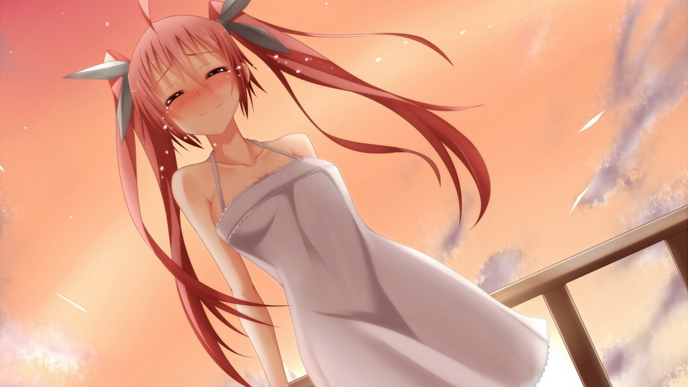 Обои длинные волосы, девушка, розовый, волос, волосы в разрешении 1366x768