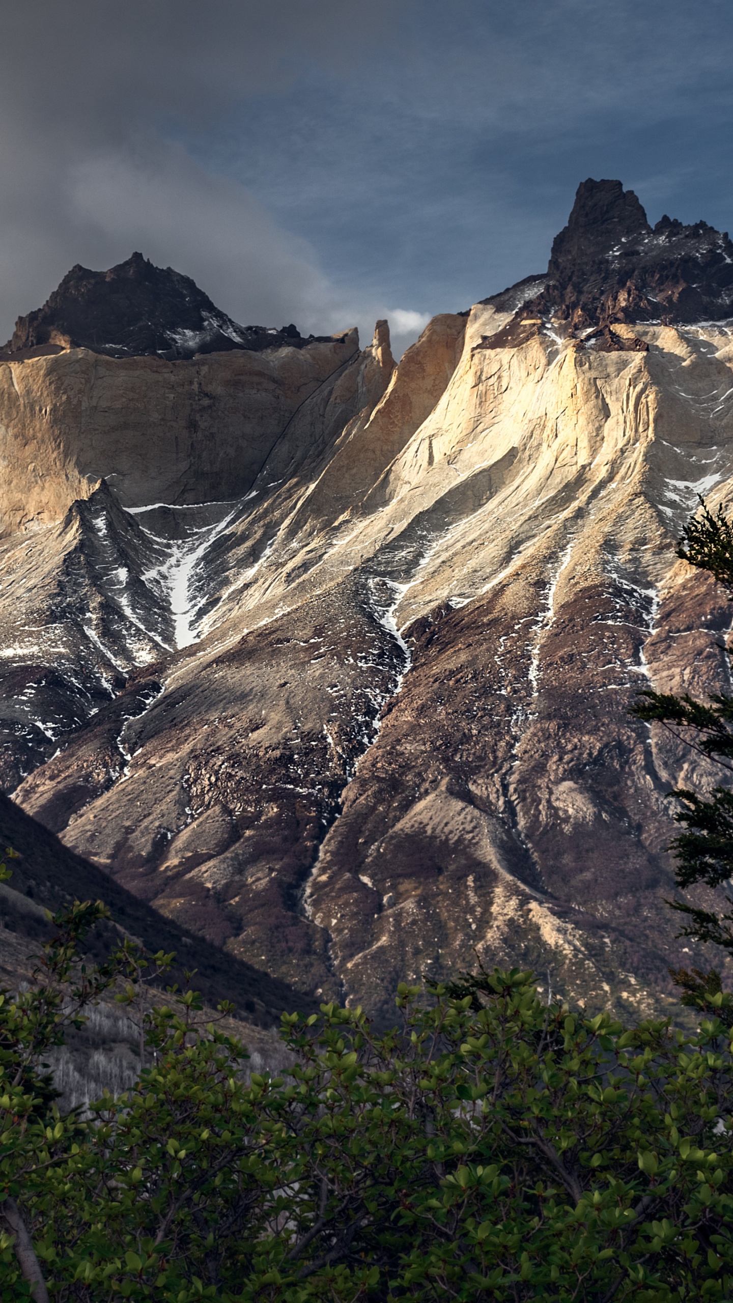 Обои Национальный парк Торрес-дель-Пайне, Торресдельпайне, Кордильера-дель-Пайне, Озеро Peho, фитц Рой в разрешении 1440x2560