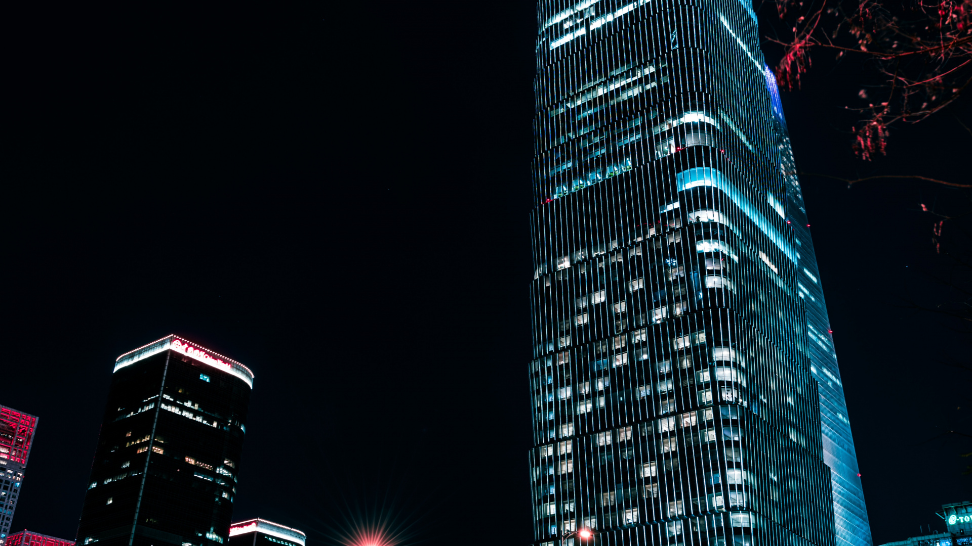 Обои город, покер, Городской город, городской район, ночь в разрешении 1920x1080