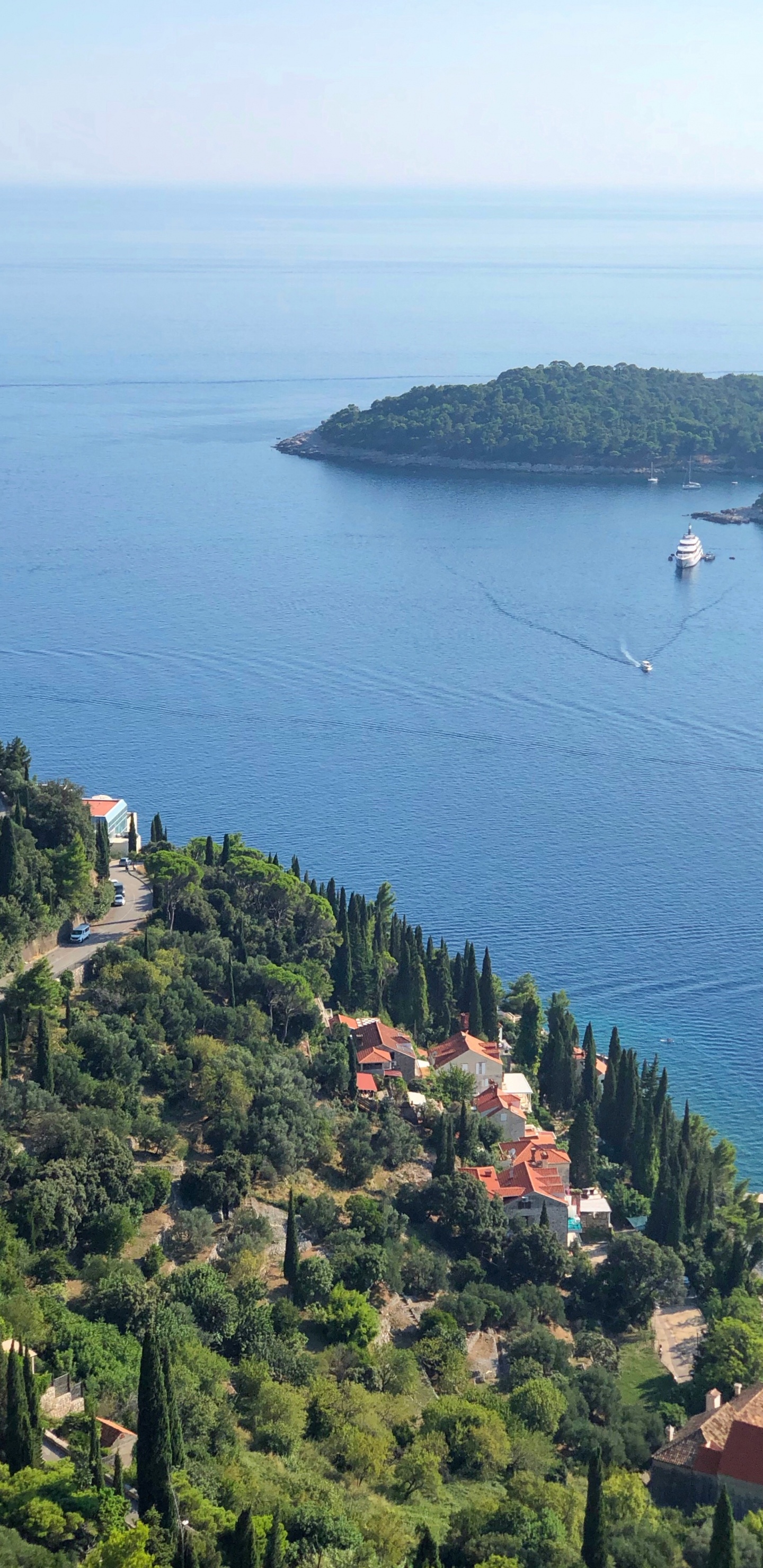 Обои Черногория, побережье, пейзажи гор, водоем, вода в разрешении 1440x2960