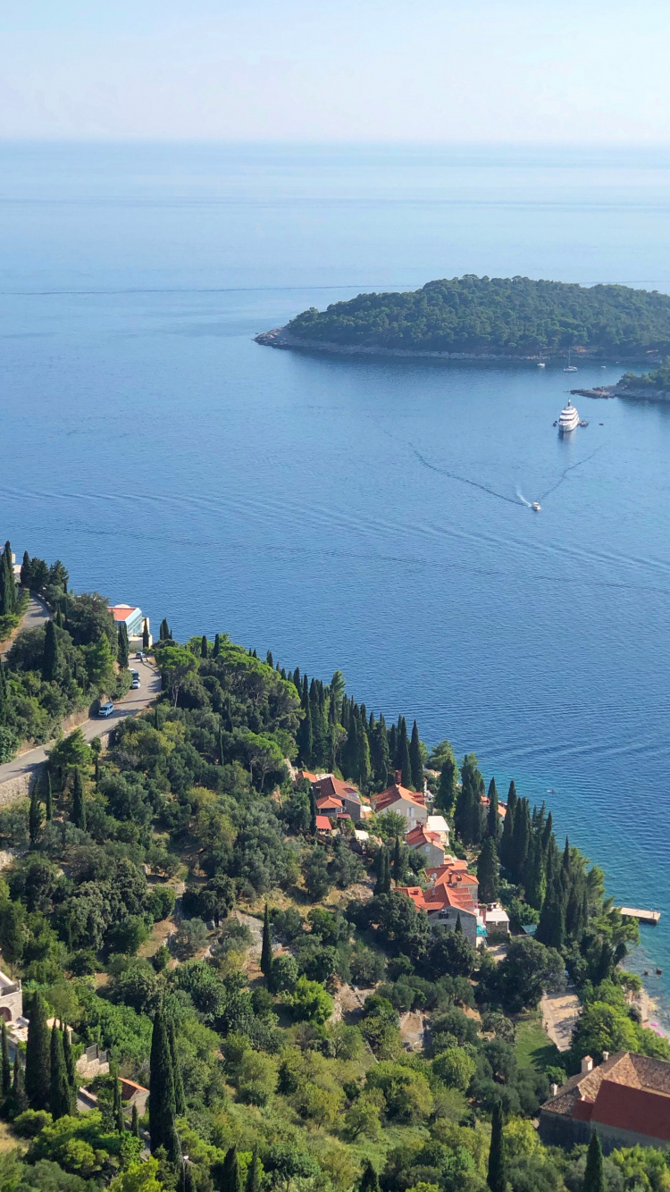 Обои Черногория, побережье, пейзажи гор, водоем, вода в разрешении 750x1334