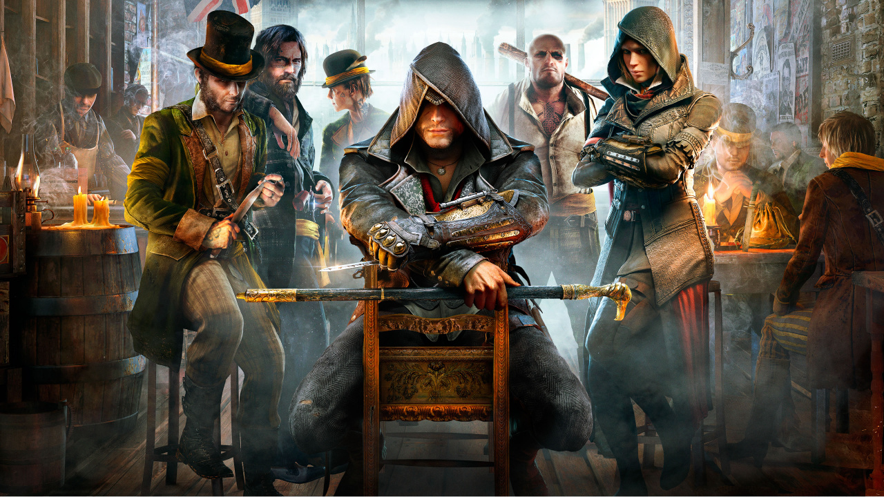 Обои assassins creed syndicate, assassins creed unity, ubisoft, компьютерная игра, игра в разрешении 1280x720
